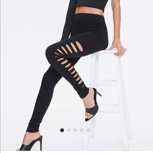 Ladder Cutout Leggings